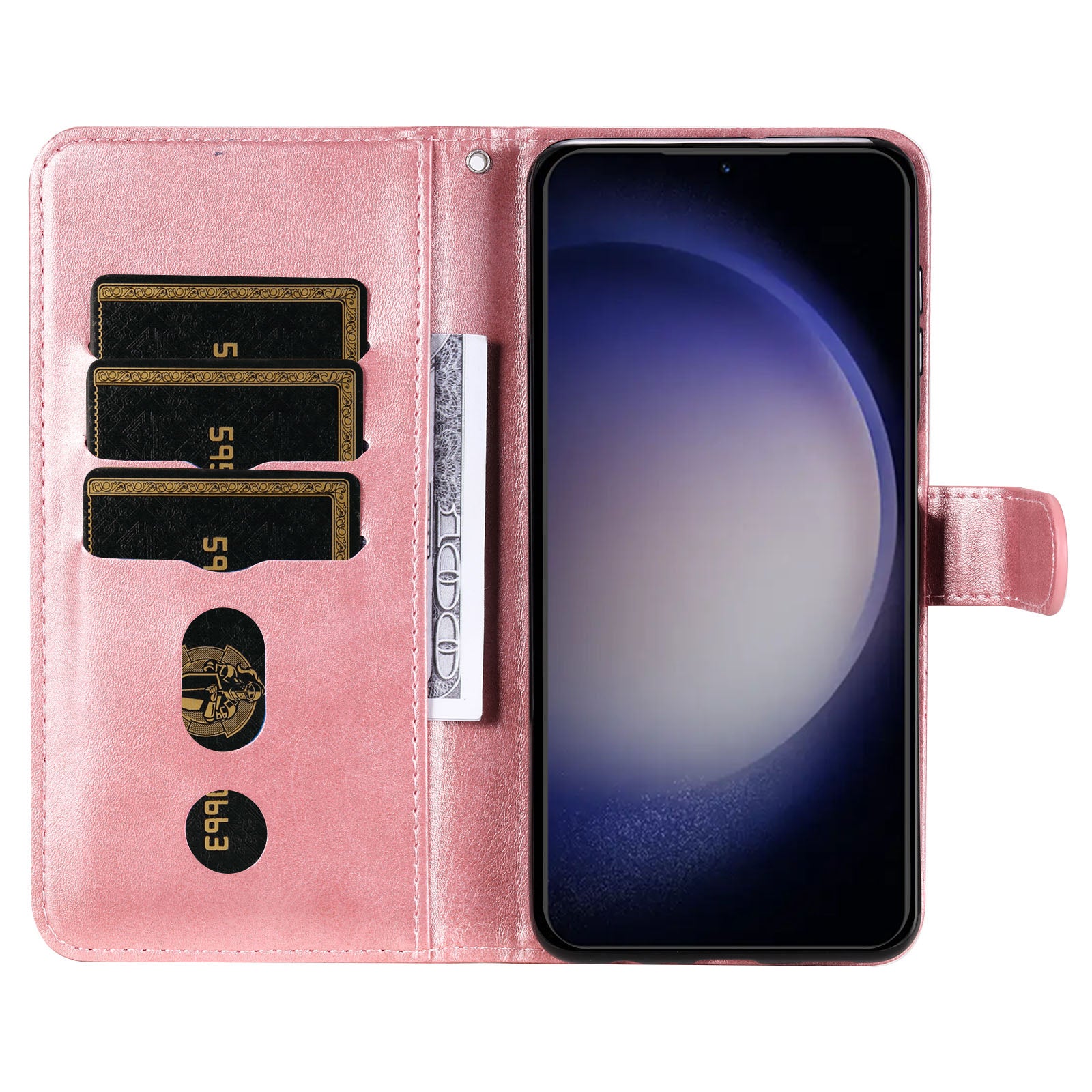For Samsung Galaxy S23 FE Zipper Pocket Wallet Foldable Stand Anti-Scratch Calf Texture Phone Case Cell Phone Cover For Samsung Galaxy S23 FE Zipper Pocket Wallet Foldable Stand Anti-Scratch Calf Texture Phone Case Cell Phone Cover